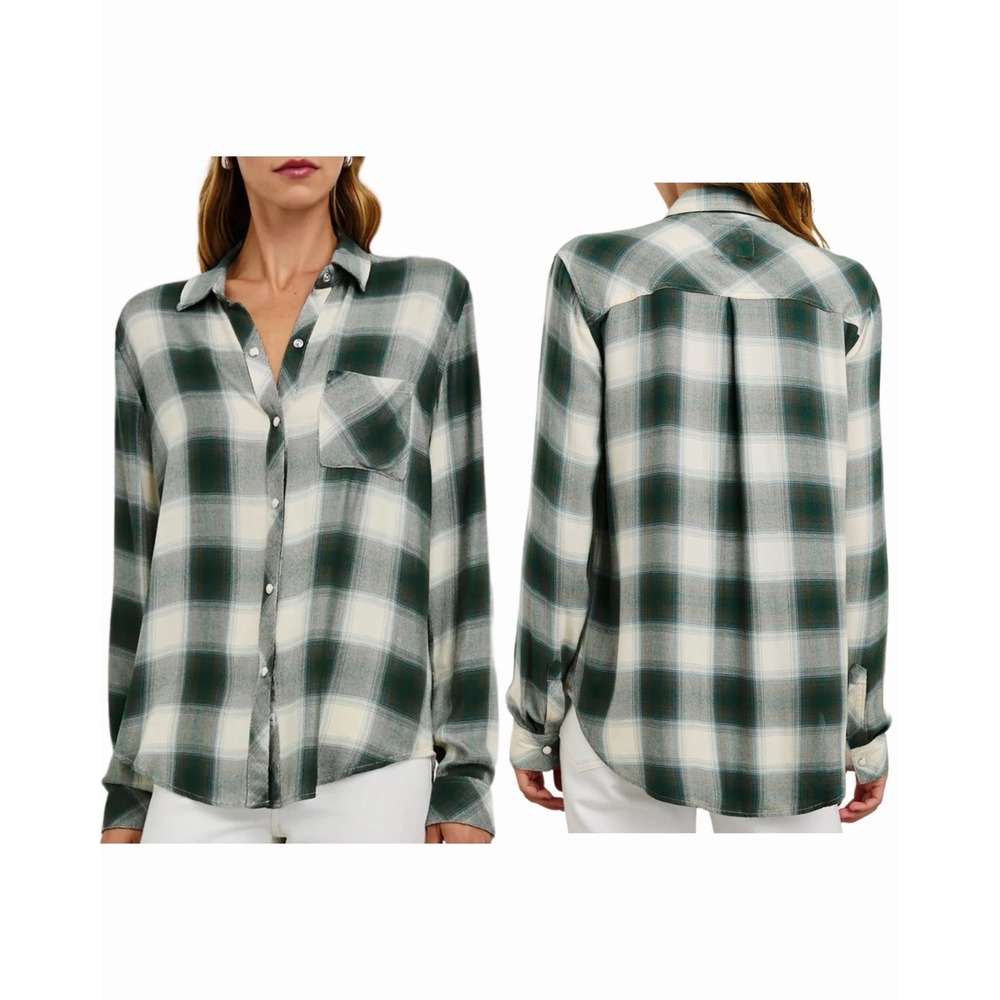 Rails Hunter‎ Shirt Ivory, Olive, Teal